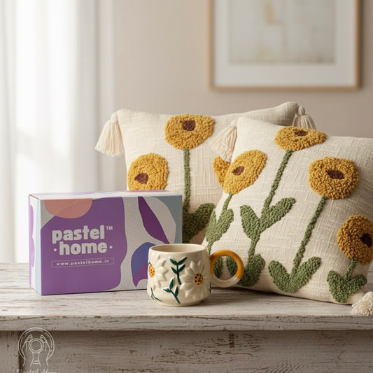 Sunflower combo (Cushion Covers + Mug)
