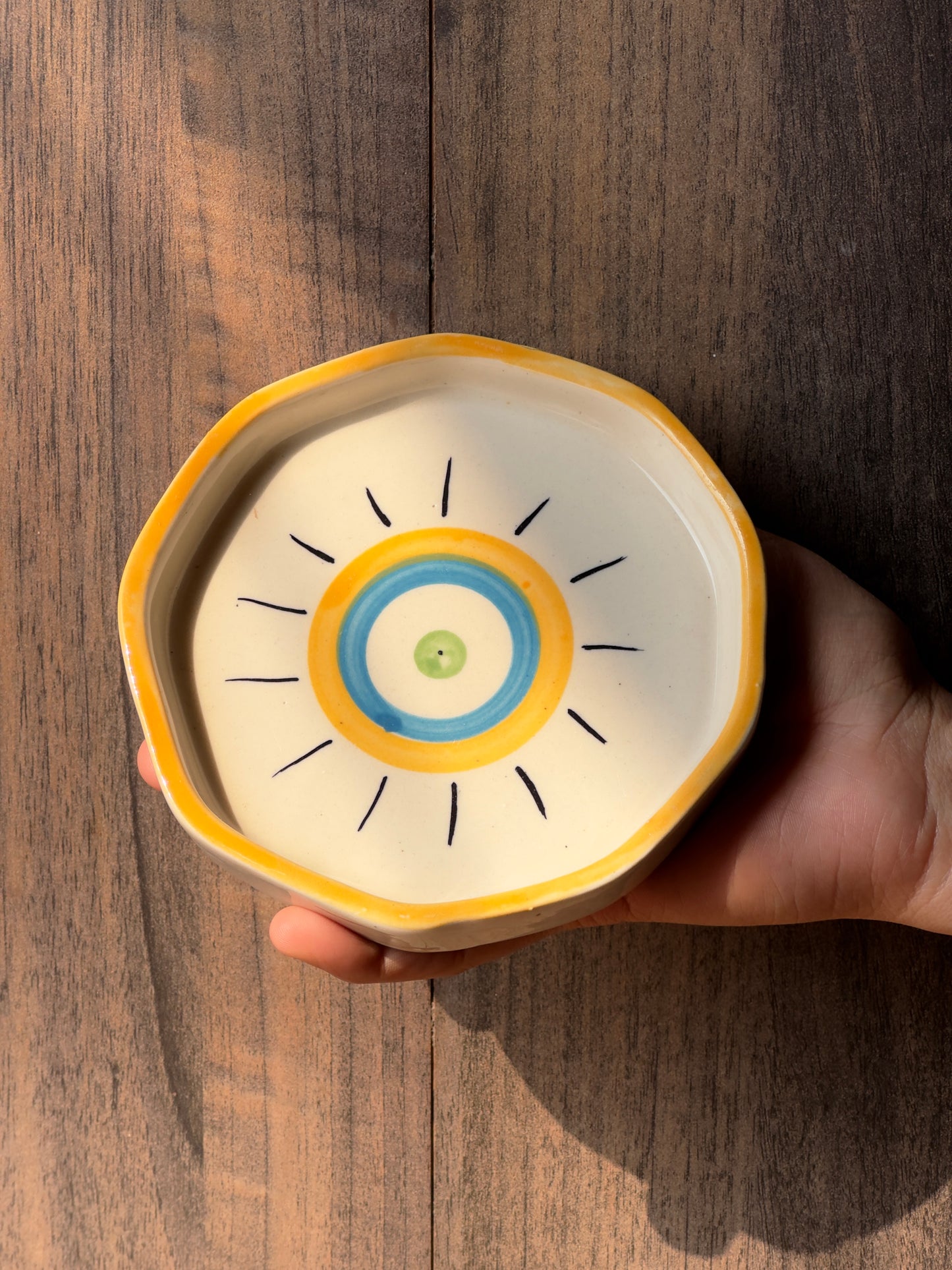Evil Eye 3D coffee/tea mug and saucer set