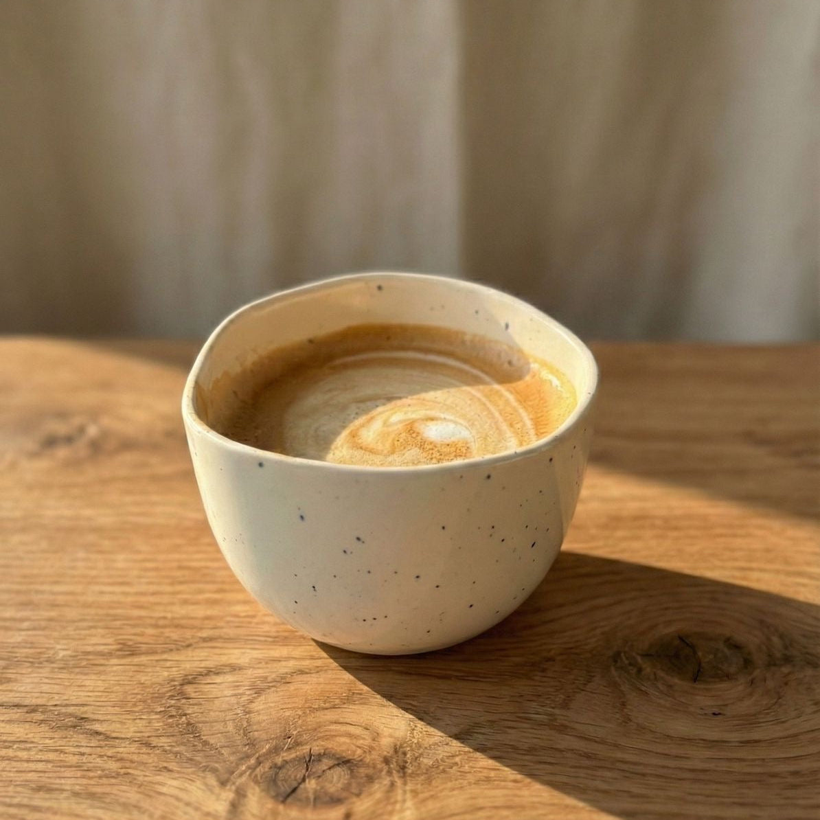 Handmade Imperfect cappuccino Tumbler