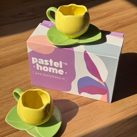 Pastel Home Gift Box - Yellow Tulip Mugs only (set of 2)