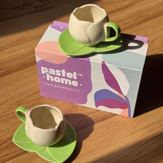 Pastel Home Gift Box - White Tulip Mugs only (Set of 2)