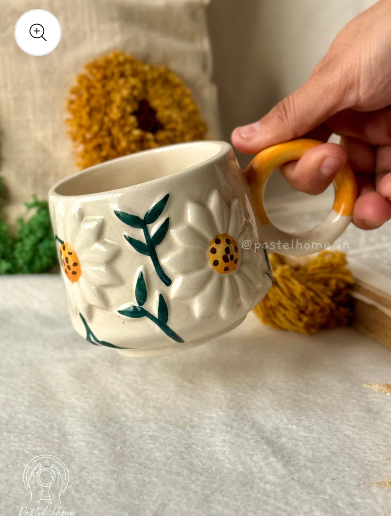 Sunflower combo (Cushion Covers + Mug)