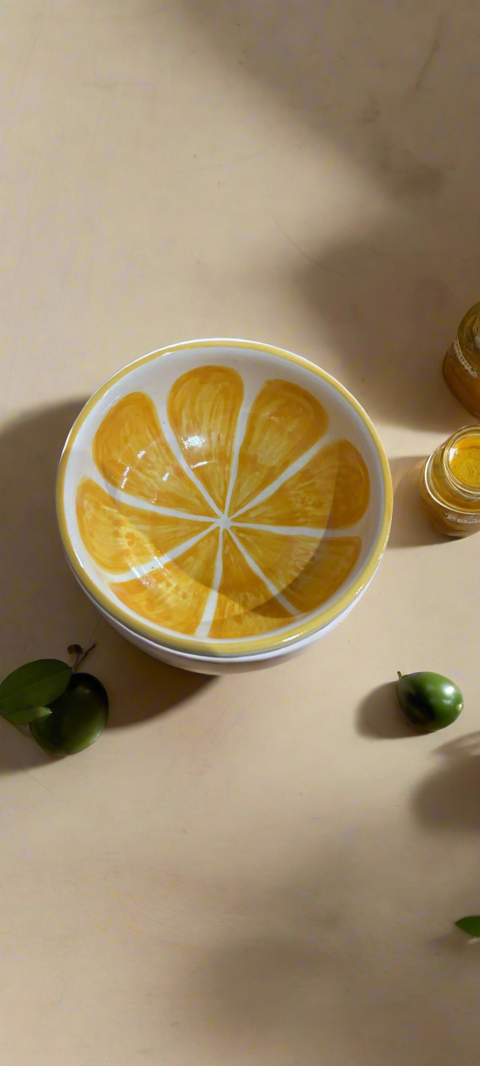 Handpainted Lemon Bowl