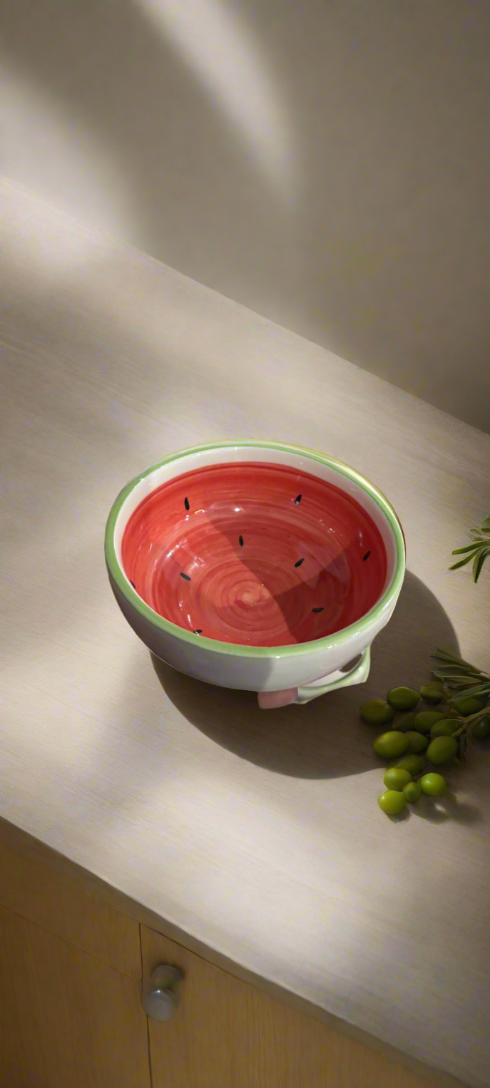 Handpainted Watermelon Bowl