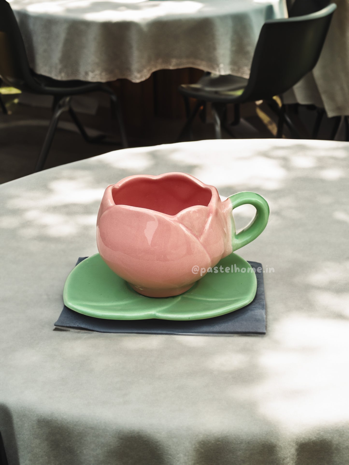 Pink Tulip shape Mug
