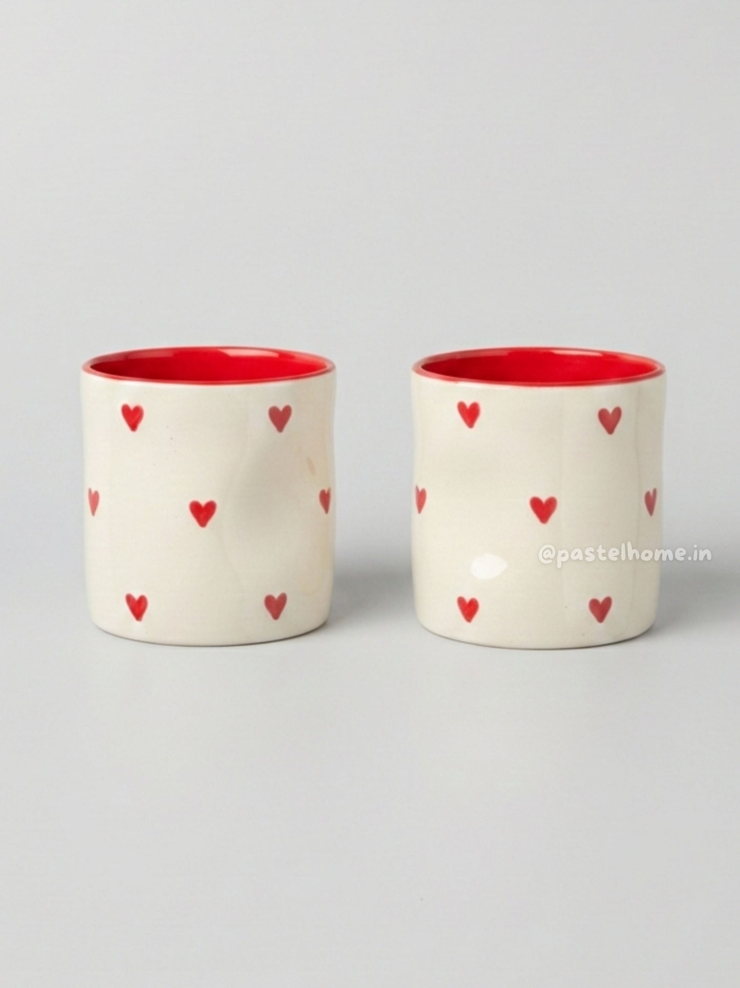 Heart painted Ceramic Glass