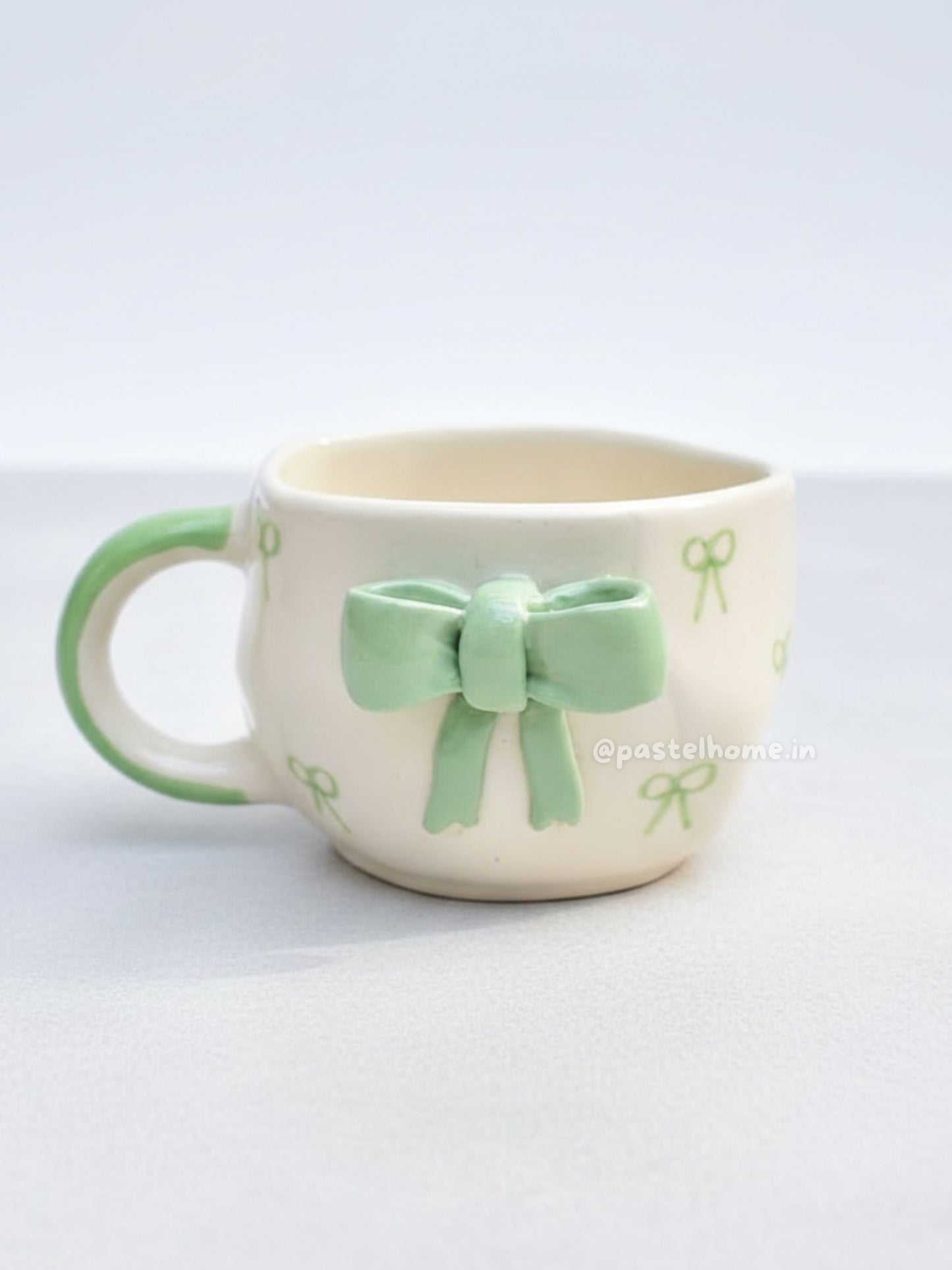 Adore Green Bow Mug