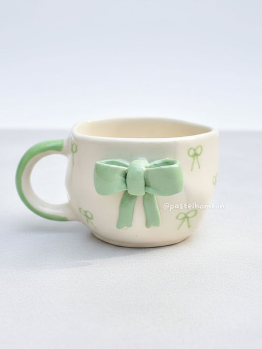 Adore Green Bow Mug