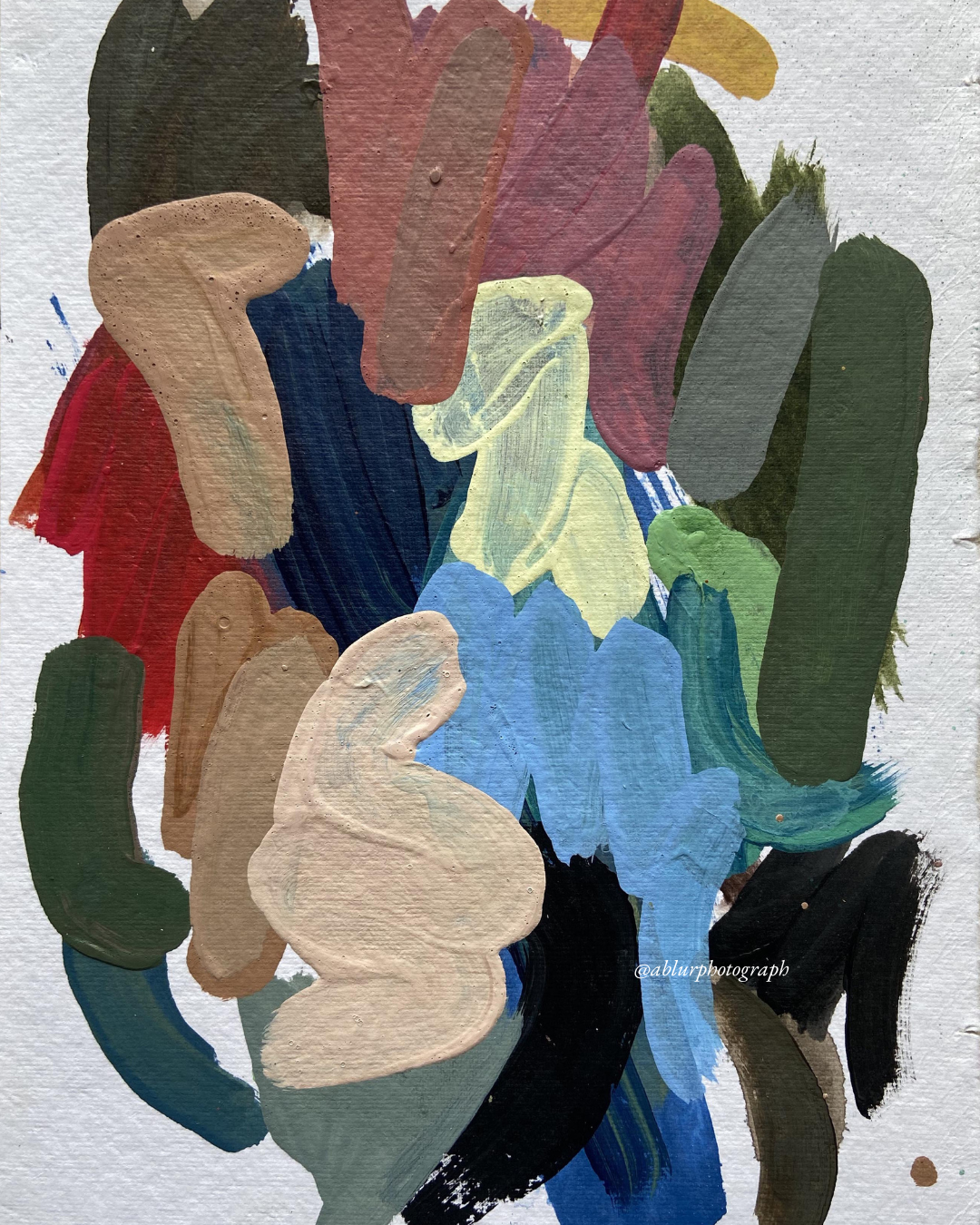 Paint Studies - Acrylic on Paper "Study III"