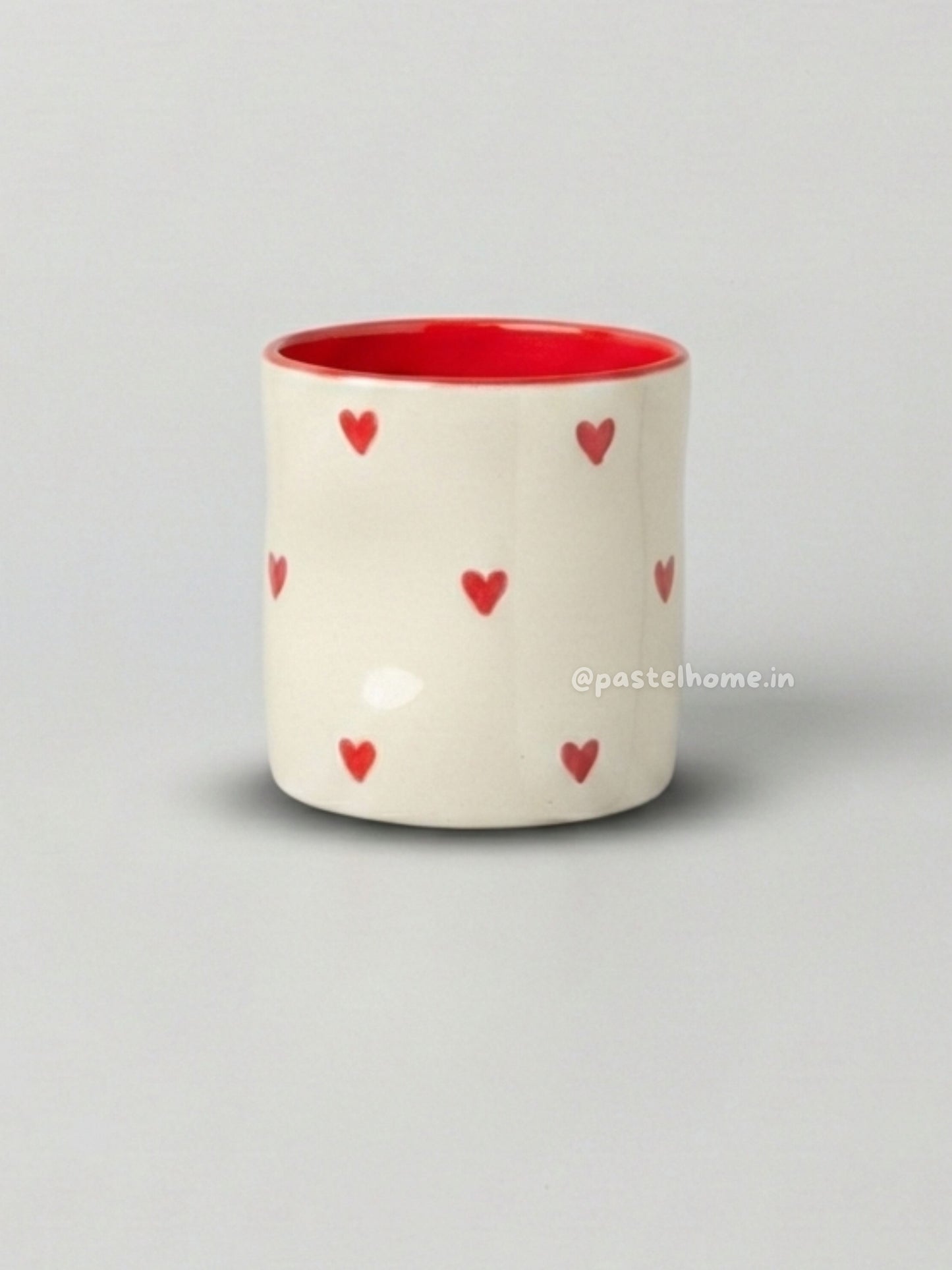 Heart painted Ceramic Glass