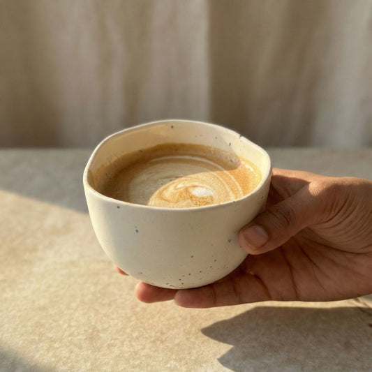 Handmade Imperfect cappuccino Tumbler