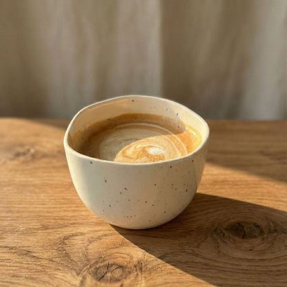 Handmade Imperfect cappuccino Tumbler