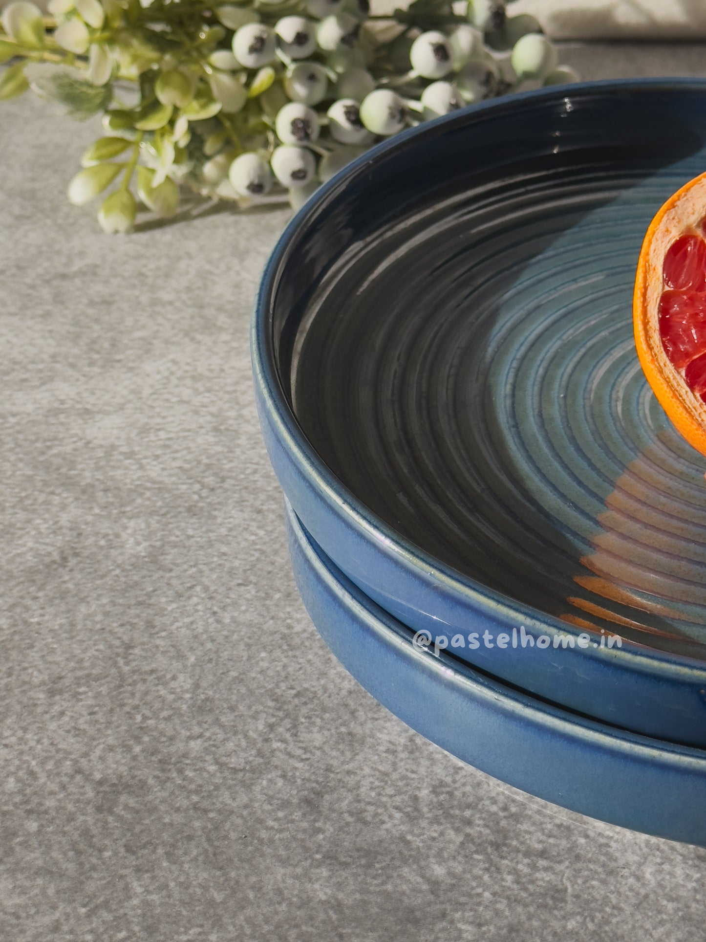 Blue Ceramic Meal/Pizza Plate | Buy 1 Get 1 Free