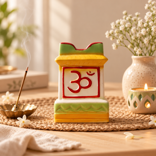 Hand-Painted Tulsi Ceramic Planter