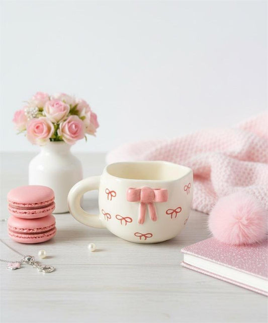 Adore Pink Bow Mug