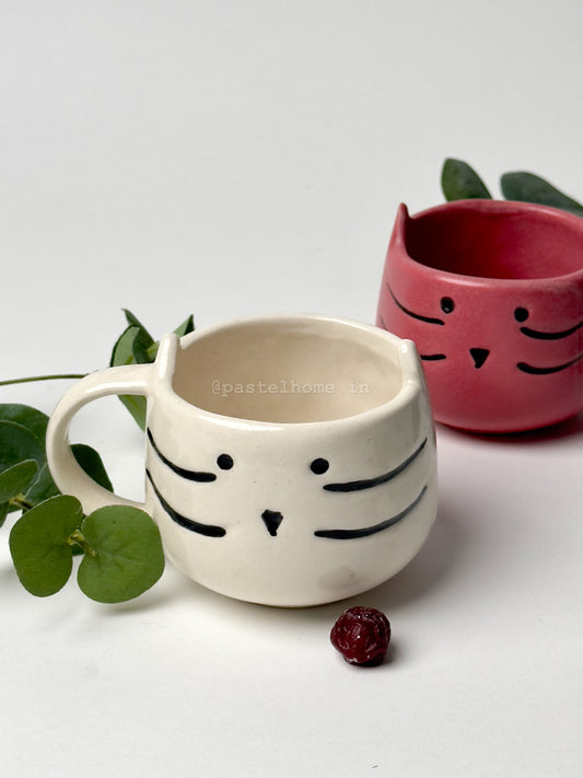 Kitty Cat Mug - White Wholesale