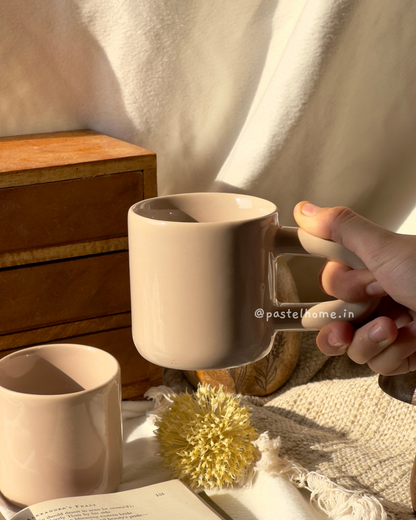 Extra Long Handle Mug - Grey