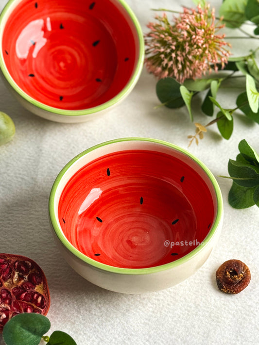 Handpainted Watermelon Bowl