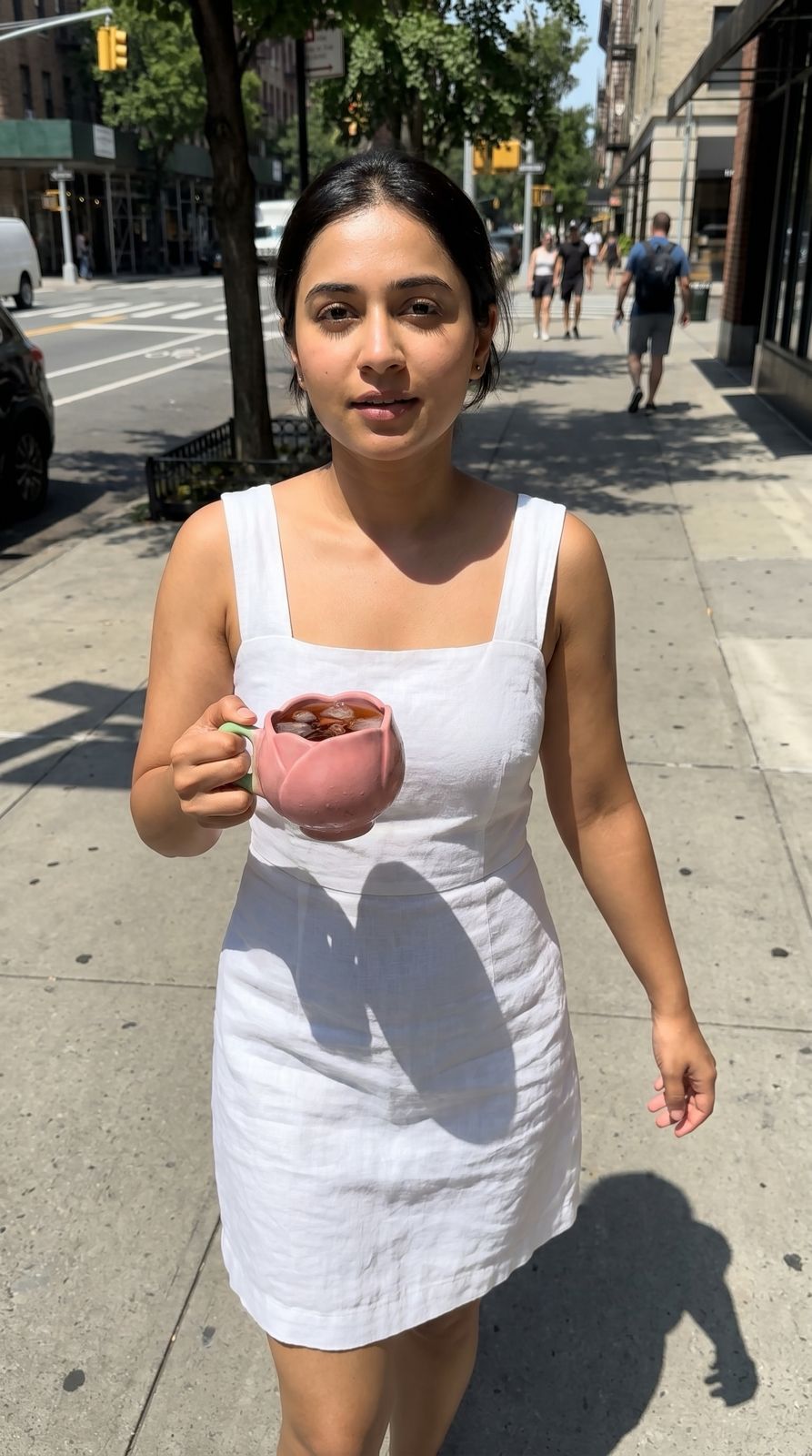 Pink Tulip shape Mug