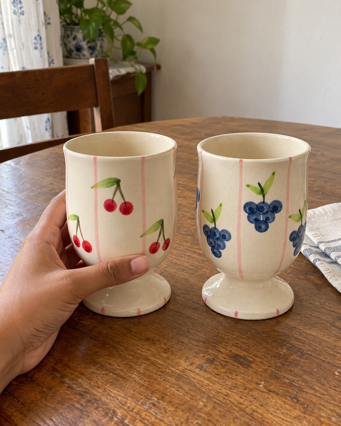 Berry Goblet Glasses