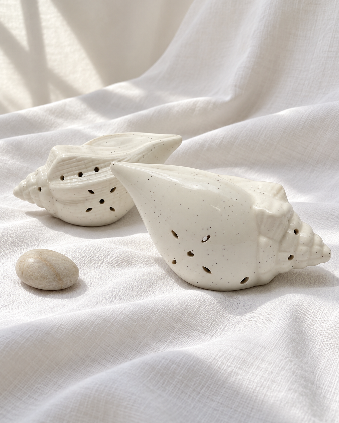 Conch Shape Electric Ceramic Aroma Diffuser — styling display; sold individually
