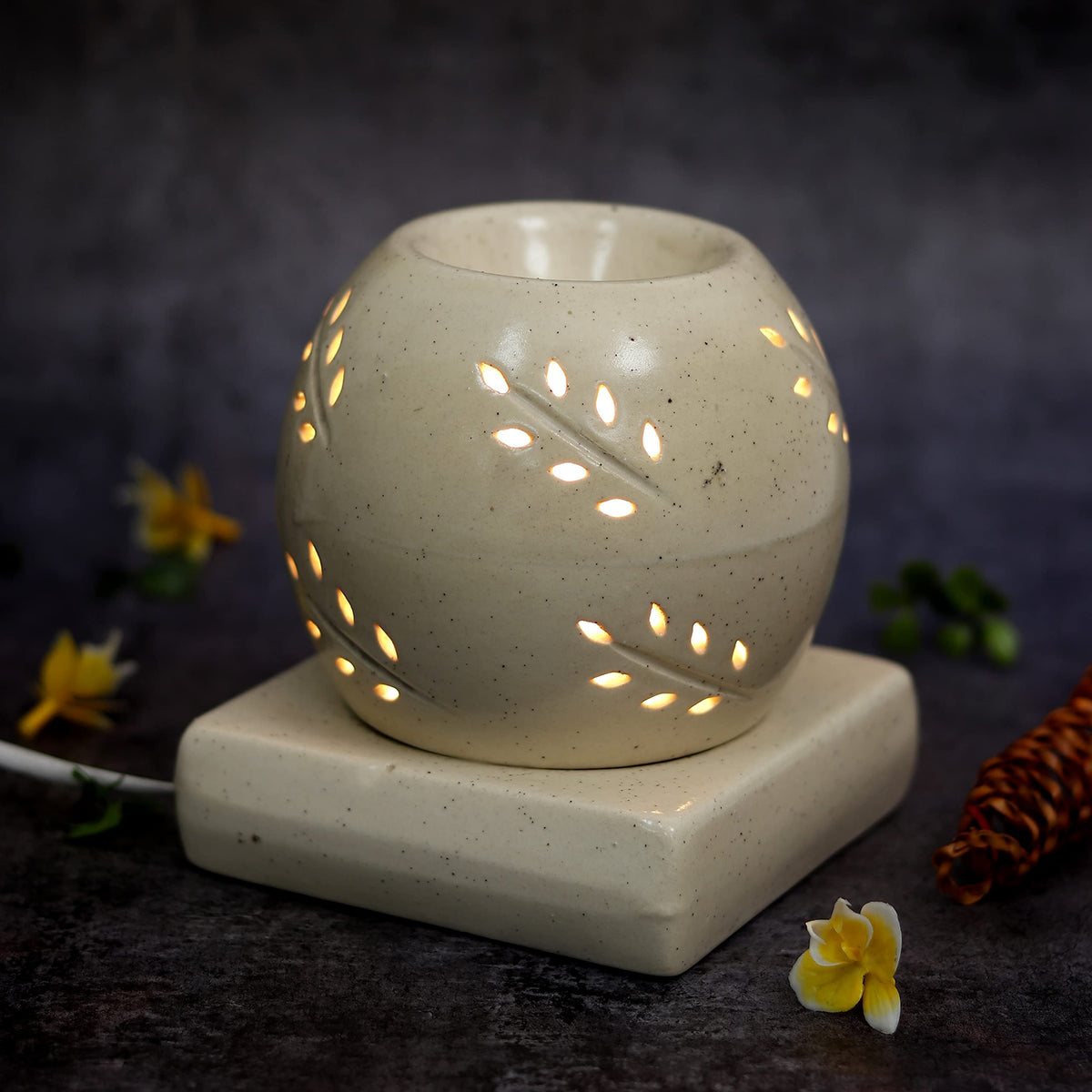 Coconut Shape Electric Ceramic Aroma Diffuser - home lifestyle view