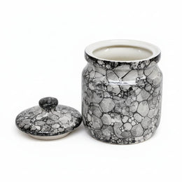 Black Marble Ceramic Pickle Jar - 1200 ml - home lifestyle view