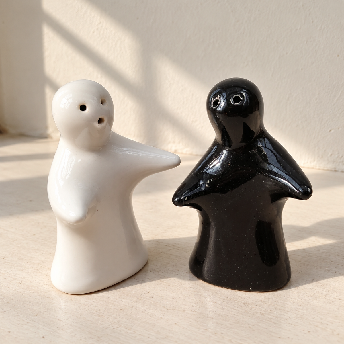 Ghost Ceramic Salt and Pepper Shakers - Set of 2 - additional product view