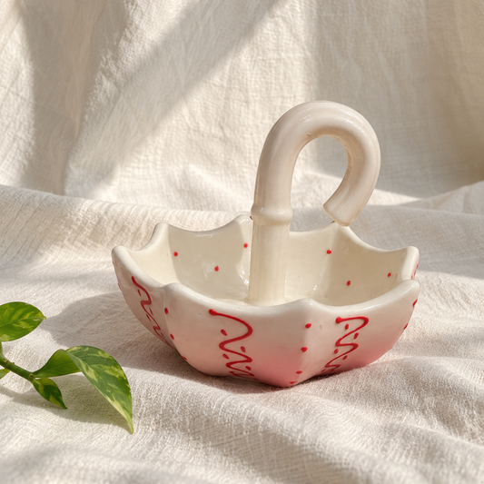 Umbrella Ceramic Serving Dish - product view