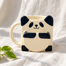 Panda Pocket Ceramic Mug - product view