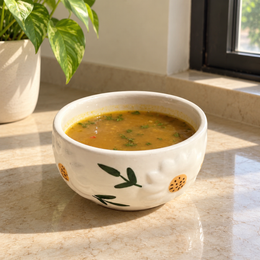 Sunflower Ceramic Serving Bowl - 350 ml - home lifestyle view