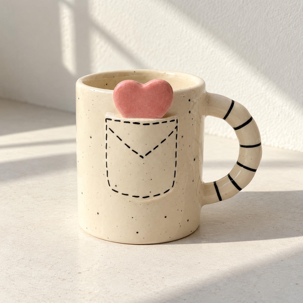 Pocket Heart Ceramic Mug - additional product view