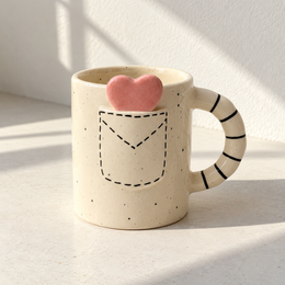 Pocket Heart Ceramic Mug - additional product view