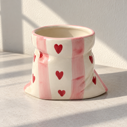 Pink Heart Ceramic Tumbler - additional product view