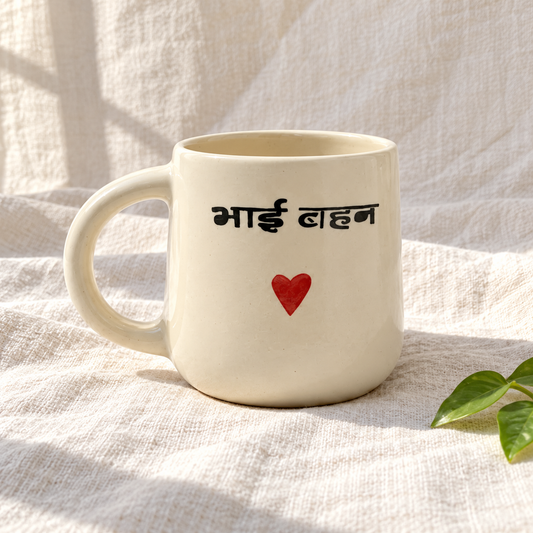 Bhai Behan Ceramic Mug - product view